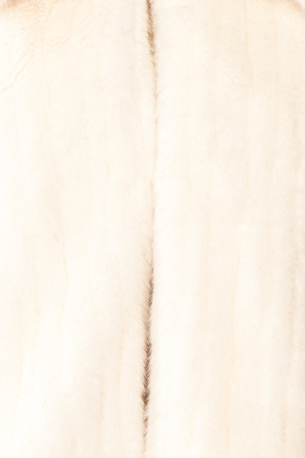 Elida Ivory Short Fake Fur Coat | Boudoir 1861 fabric