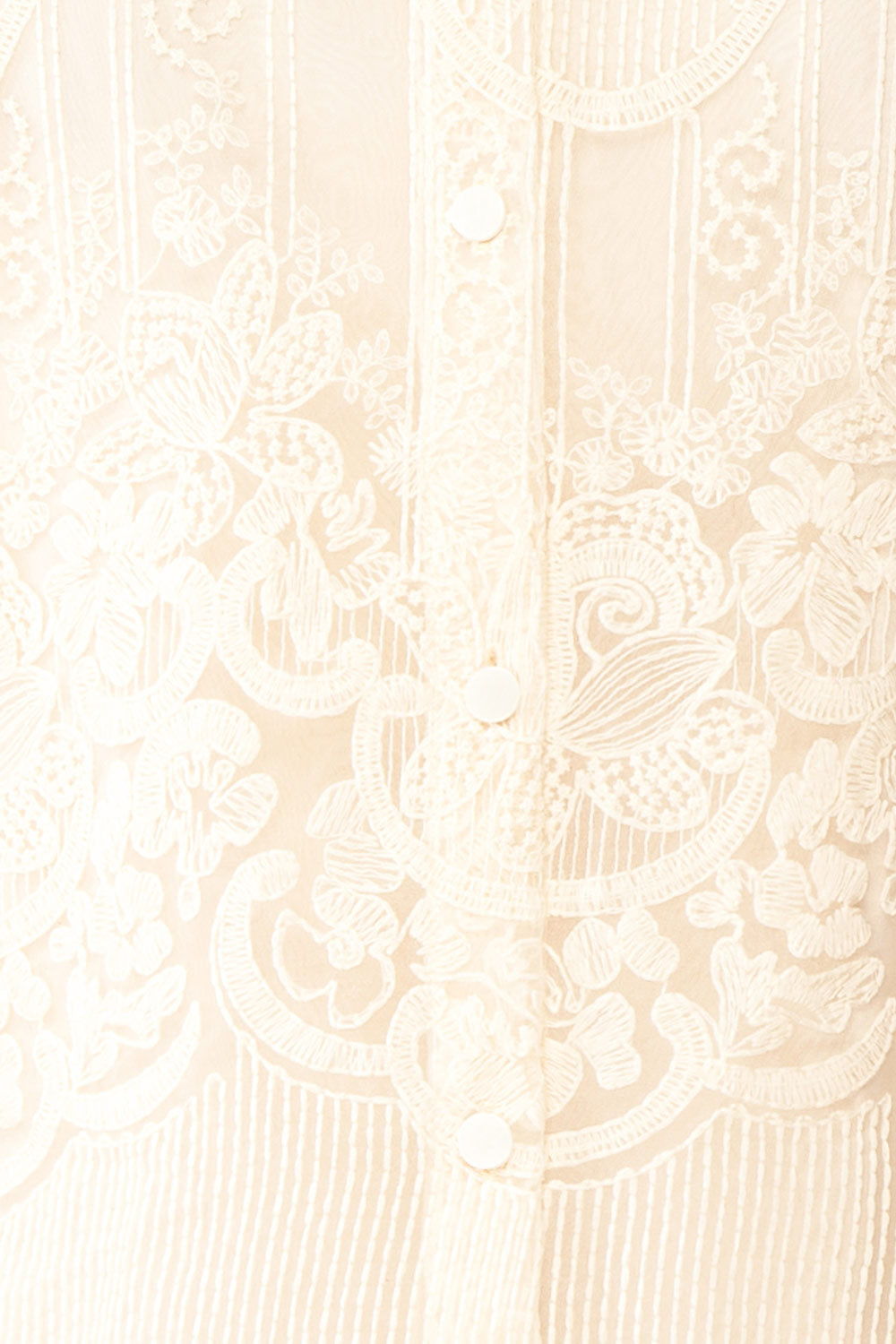 Elowyn Cream Embroidered Blouse | Boudoir 1861 fabric