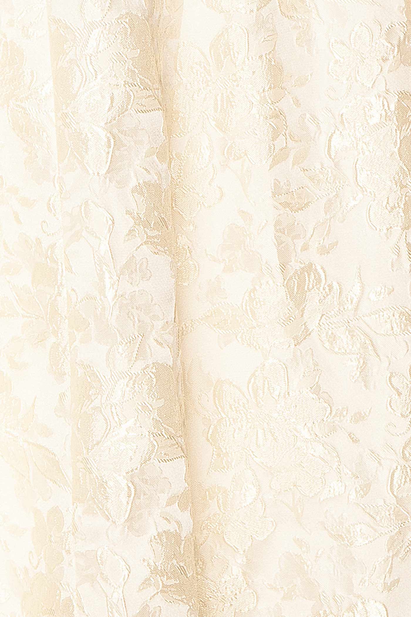Emela Ivoire | Robe Midi Florale avec Nœud au Dos