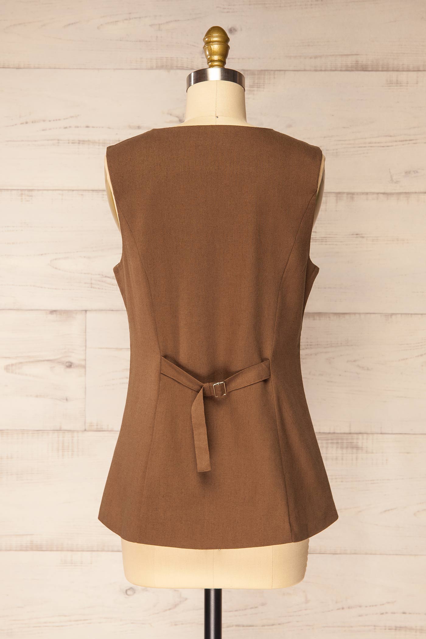 Empoli | Brown Vest with V-Neckline