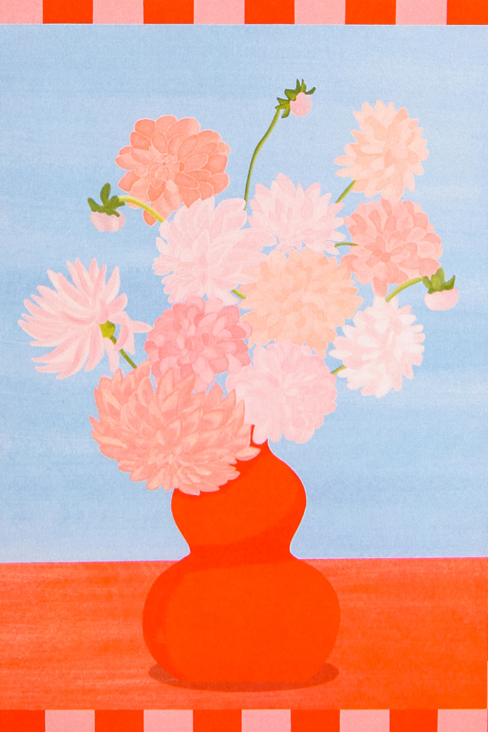 Dahlias Card | Maison garçonne close-up