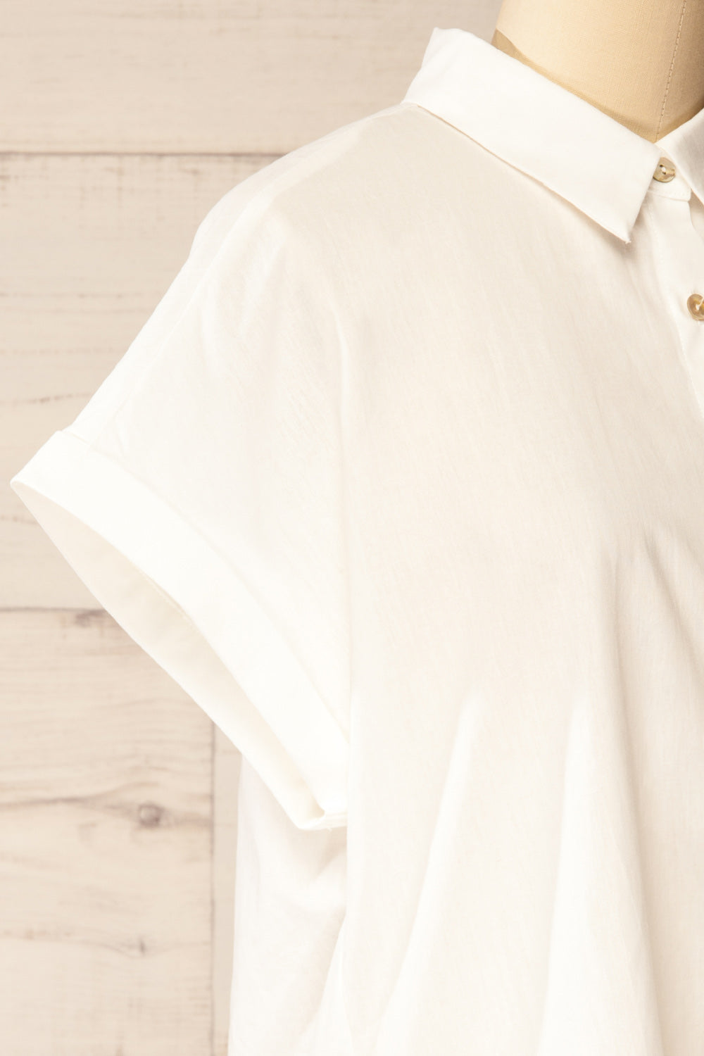 Enshi White Blouse with Pocket | La petite garçonne side