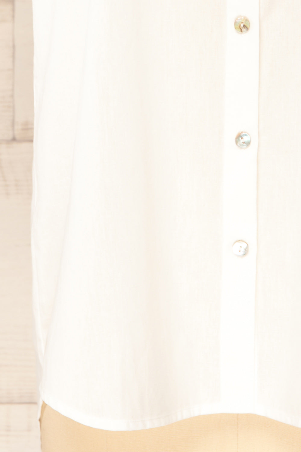 Enshi White Blouse with Pocket | La petite garçonne bottom