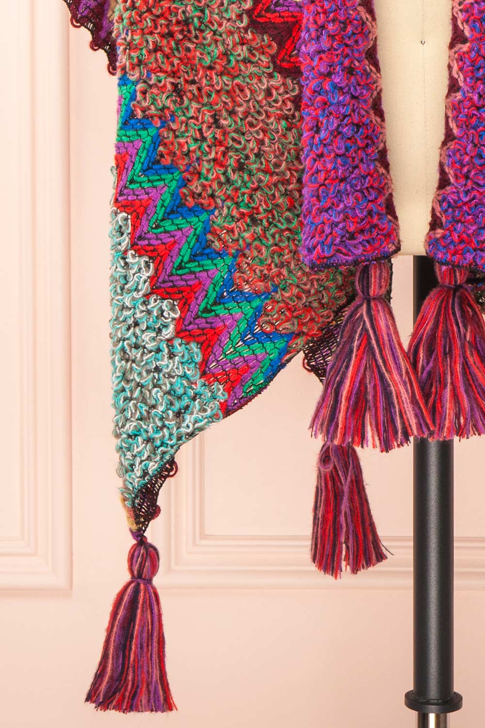 Eota Multicoloured Poncho w/ Patterns | Boutique 1861 bottom