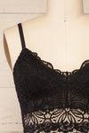 Espagna Black Lace Lingerie Bodysuit | Boutique 1861  front close-up