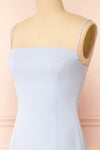 Estella Blue Maxi A-line Dress w/ Slit | Boudoir 1861  side