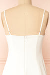 Estella Ivory Maxi A-line Dress w/ Slit | Boudoir 1861  back