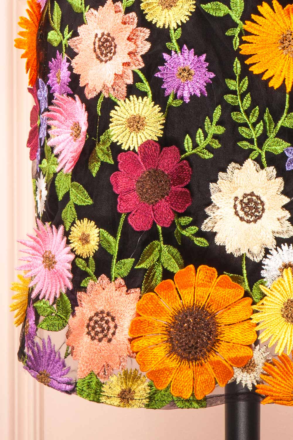 Eudorie | Colourful Short Floral Halter Dress