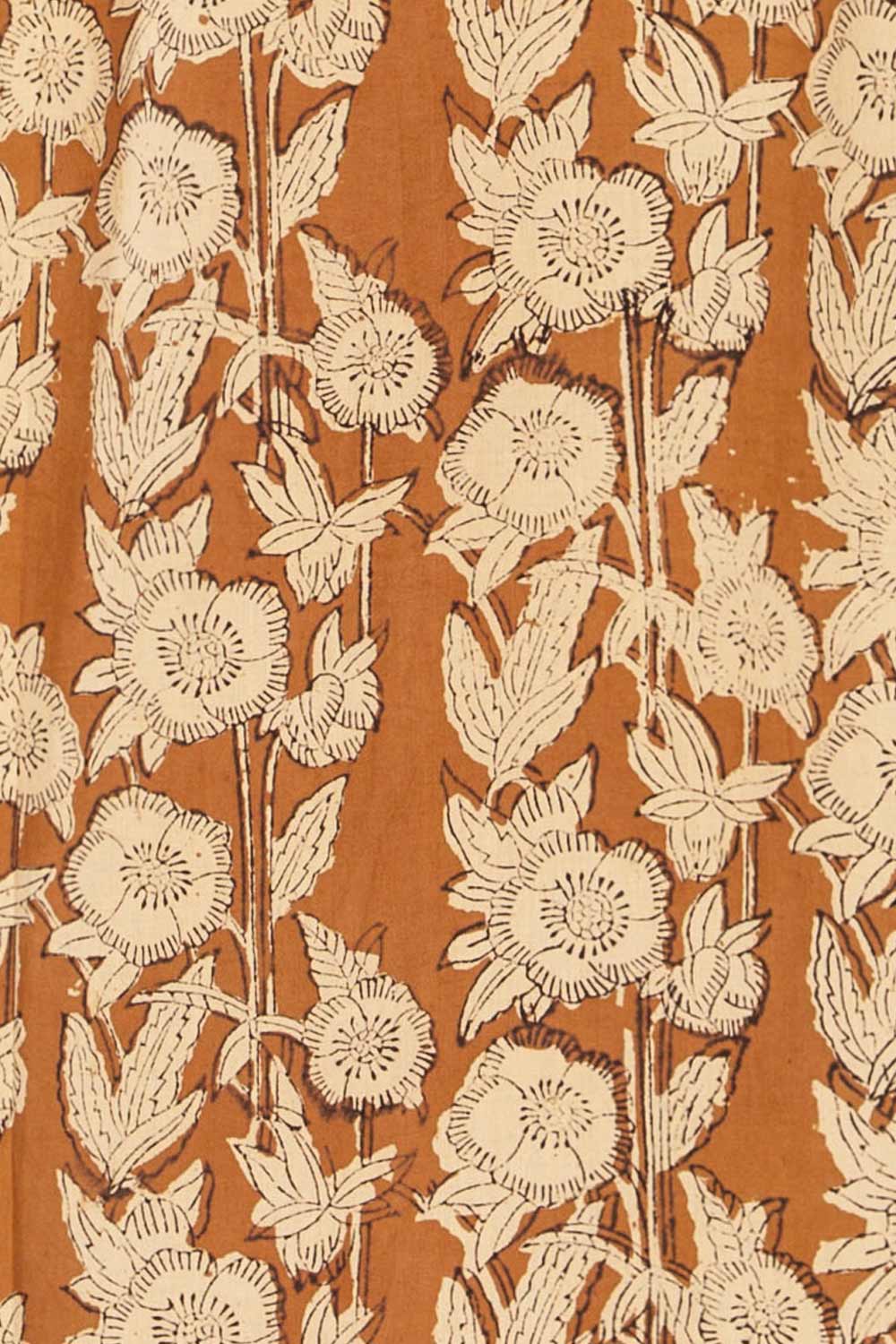 Everglade Caramel Floral Kimono | Maison garçonne fabric