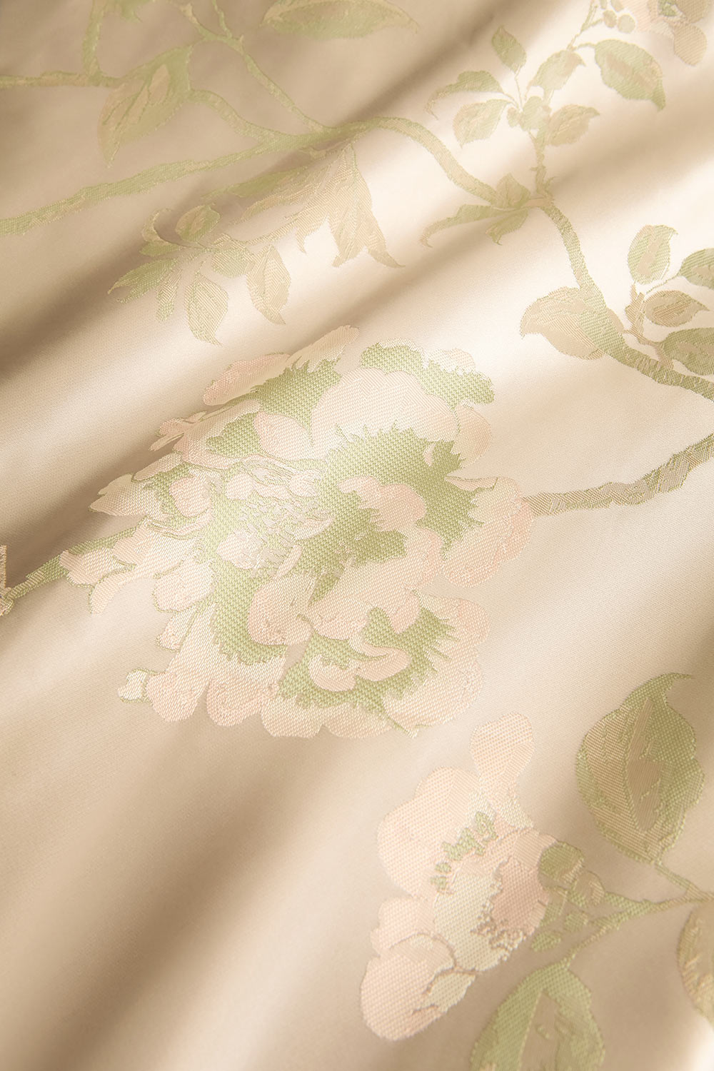 Isolienne Midi Cream Strapless Dress | Boudoir 1861 fabric close-up