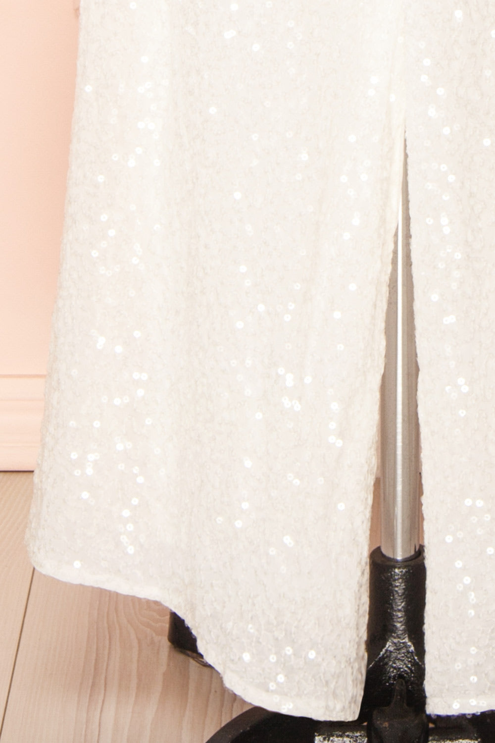 Fairlie White Maxi Dress w/ Sequins | Boudoir 1861 back