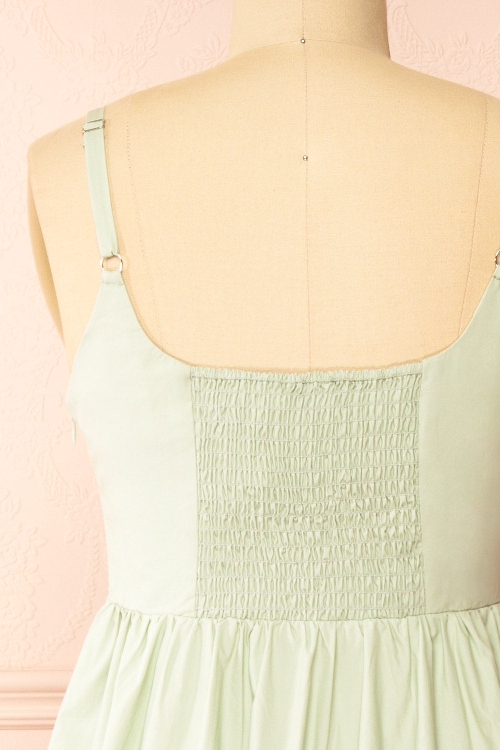 Farinna | Mint Midi Dress with Bubble Skirt