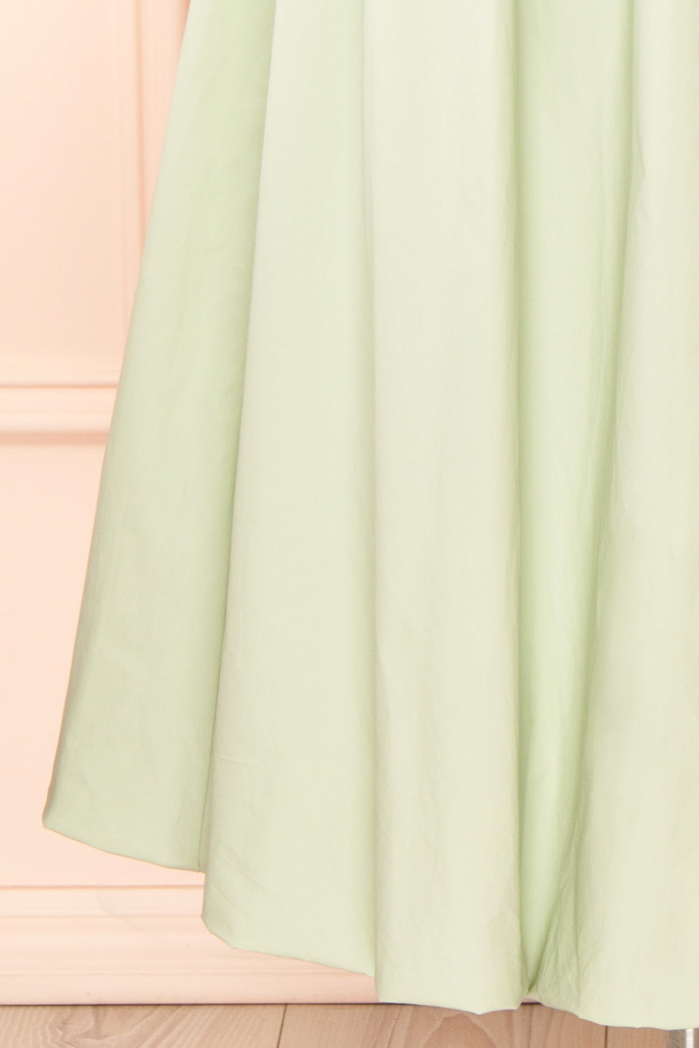 Farinna | Mint Midi Dress with Bubble Skirt