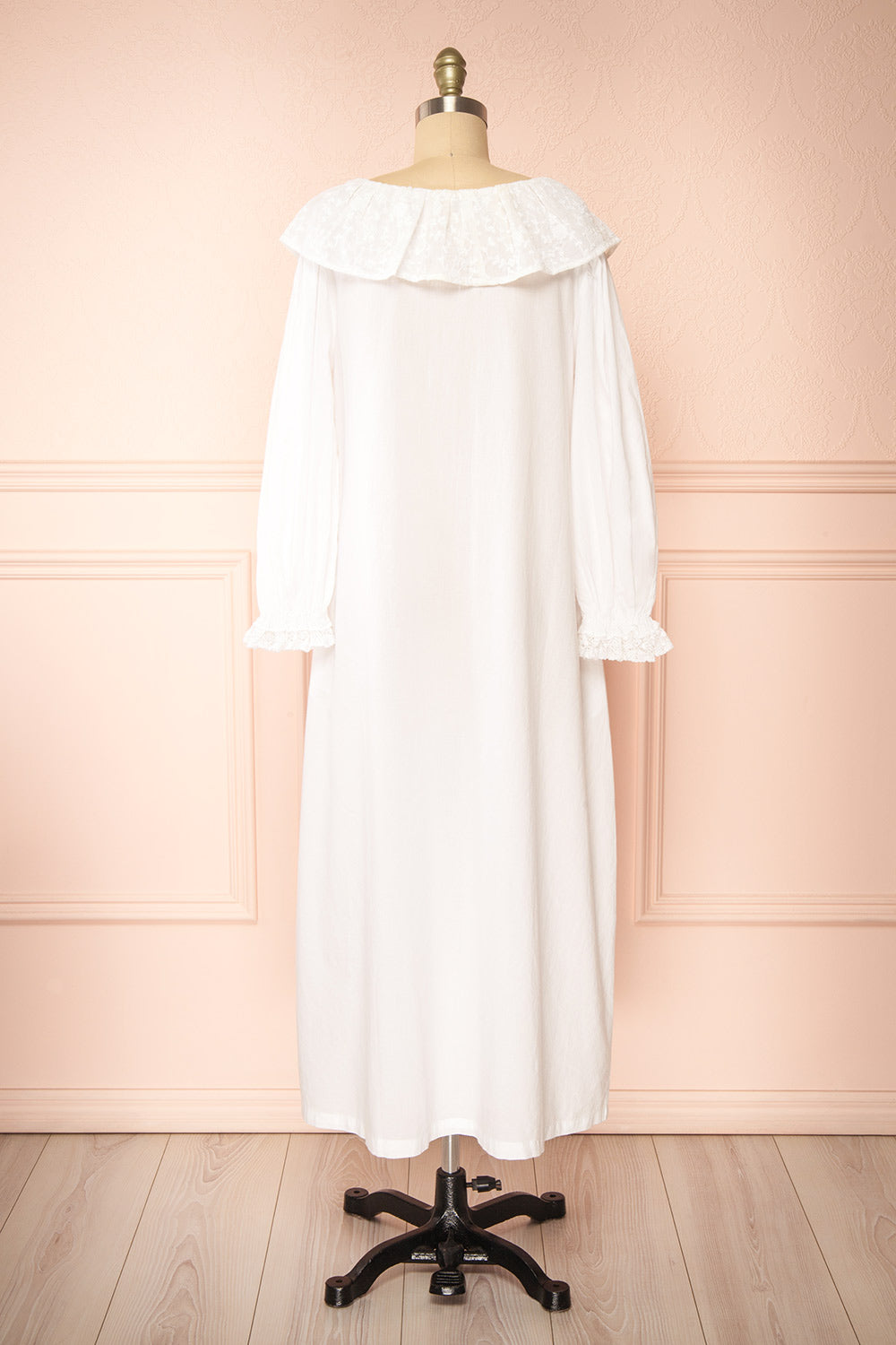 Fernley White Long-Sleeved Nightgown | Boutique 1861 back view