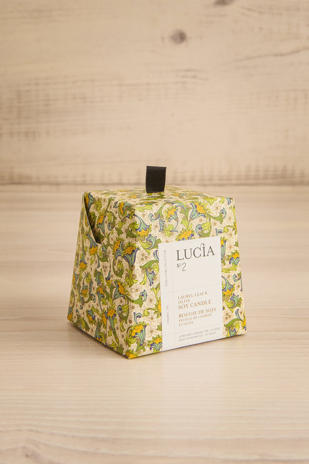 Laurel Leaf and Olive Candle by Lucia - 2 Options | Maison garçonne small box