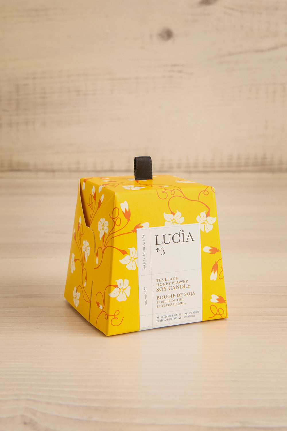Tea Leaf and Honey Flower Candle by Lucia - 2 Options | Maison garçonne small box