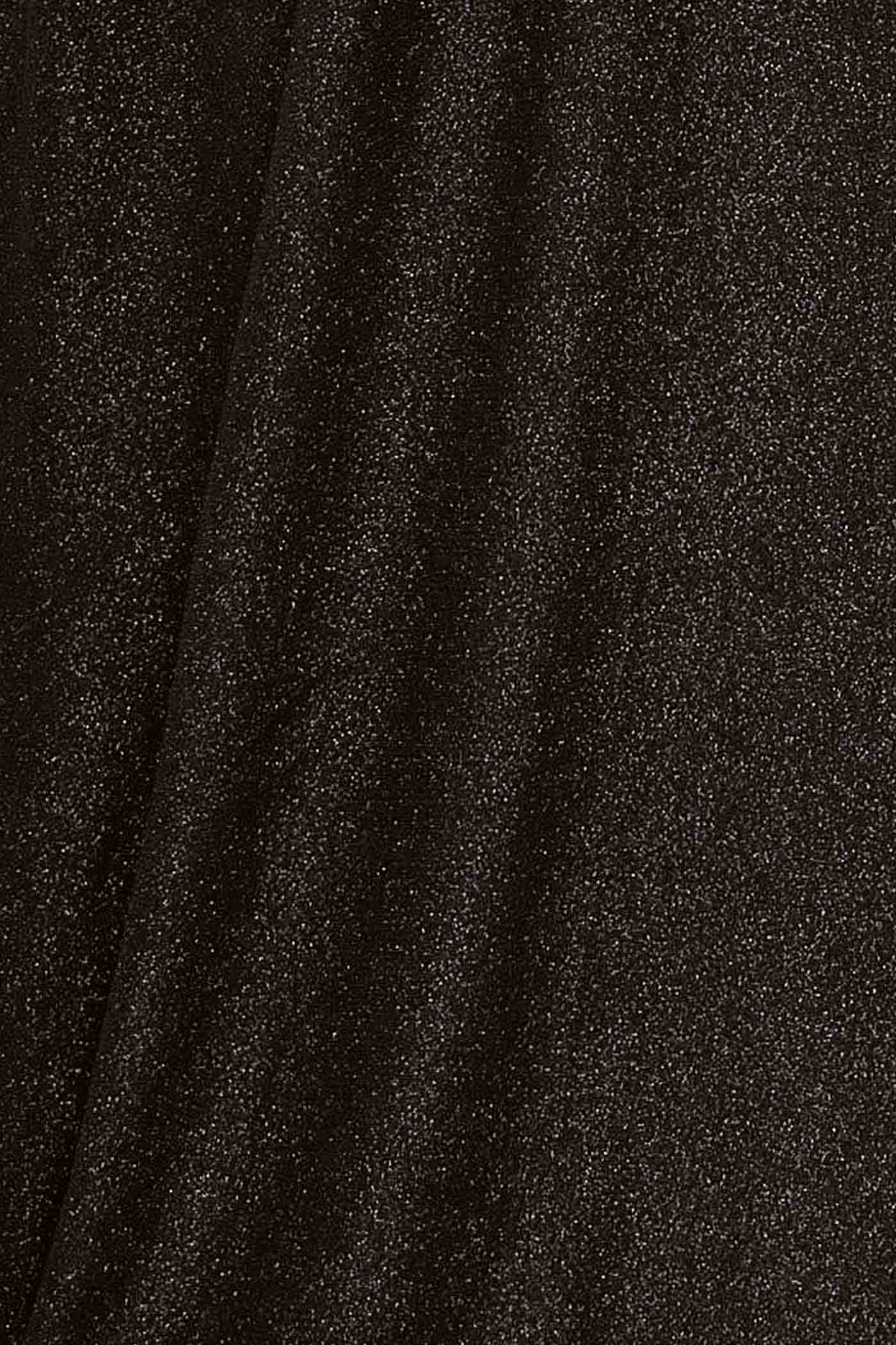 Fitzi Black | Sparkly Strapless Maxi Dress with Pockets