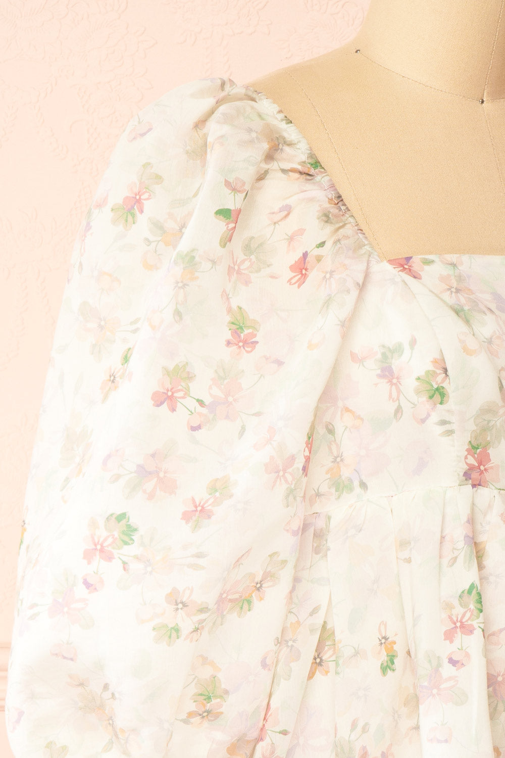 Fizelle Short Floral Babydoll Dress | Boutique 1861 side