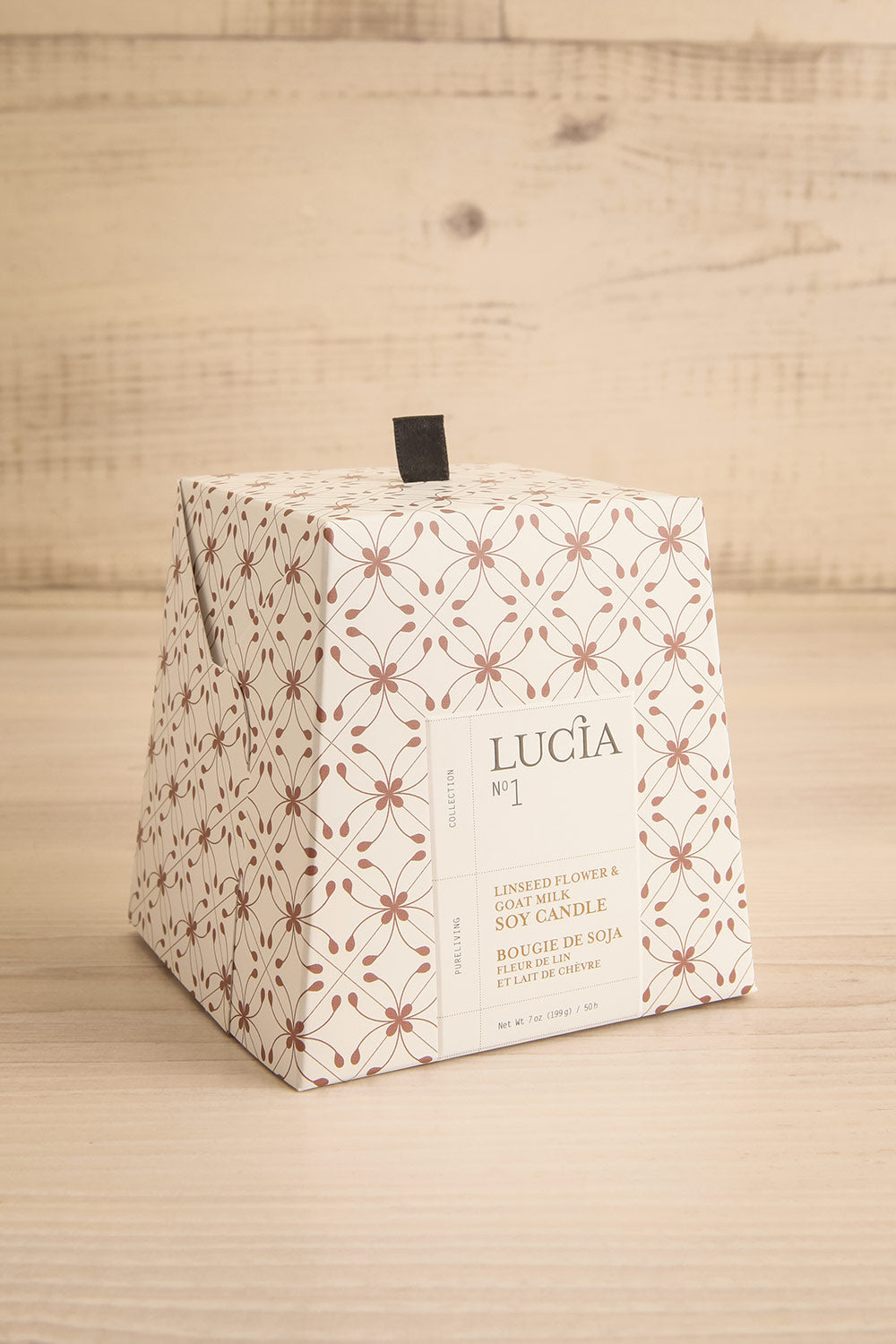 Lindseed Flower and Goat Milk Candle by Lucia - 2 Options | Maison garçonne small box