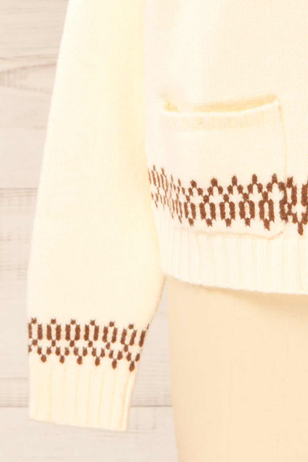 Flicka Zip-Up Jacket with Embroidered Horses | La petite garçonne sleeve