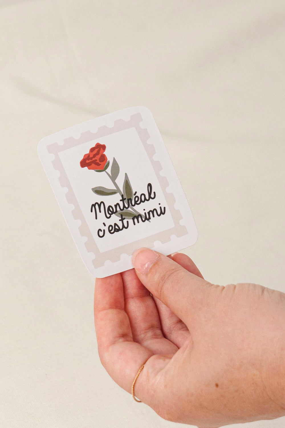 Flower Stamp Sticker | Maison garçonne hand
