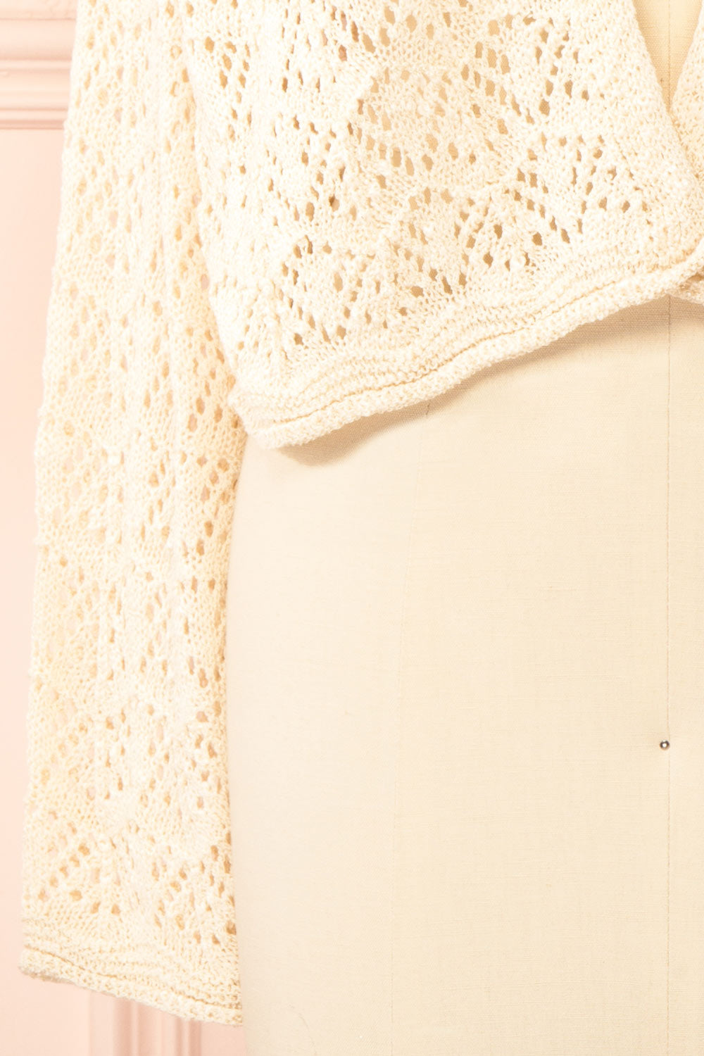 Francine Beige Crochet Cardigan | Boutique 1861 bottom