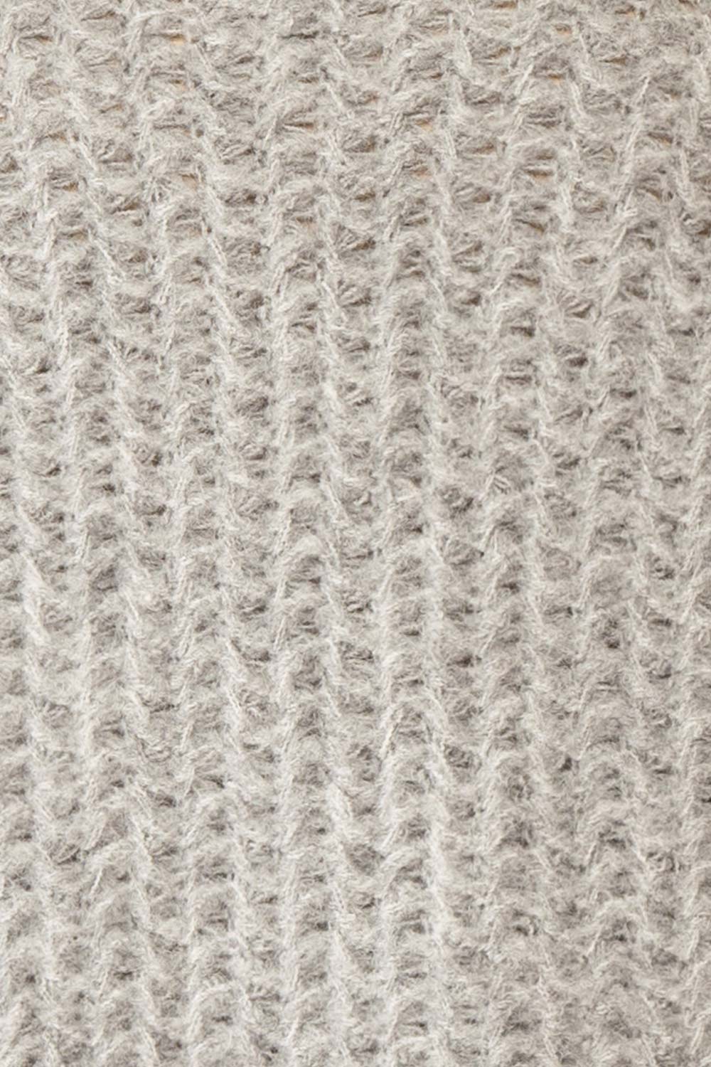 Francoise Grey Knit Open-Front Cardigan | La petite garçonne fabric