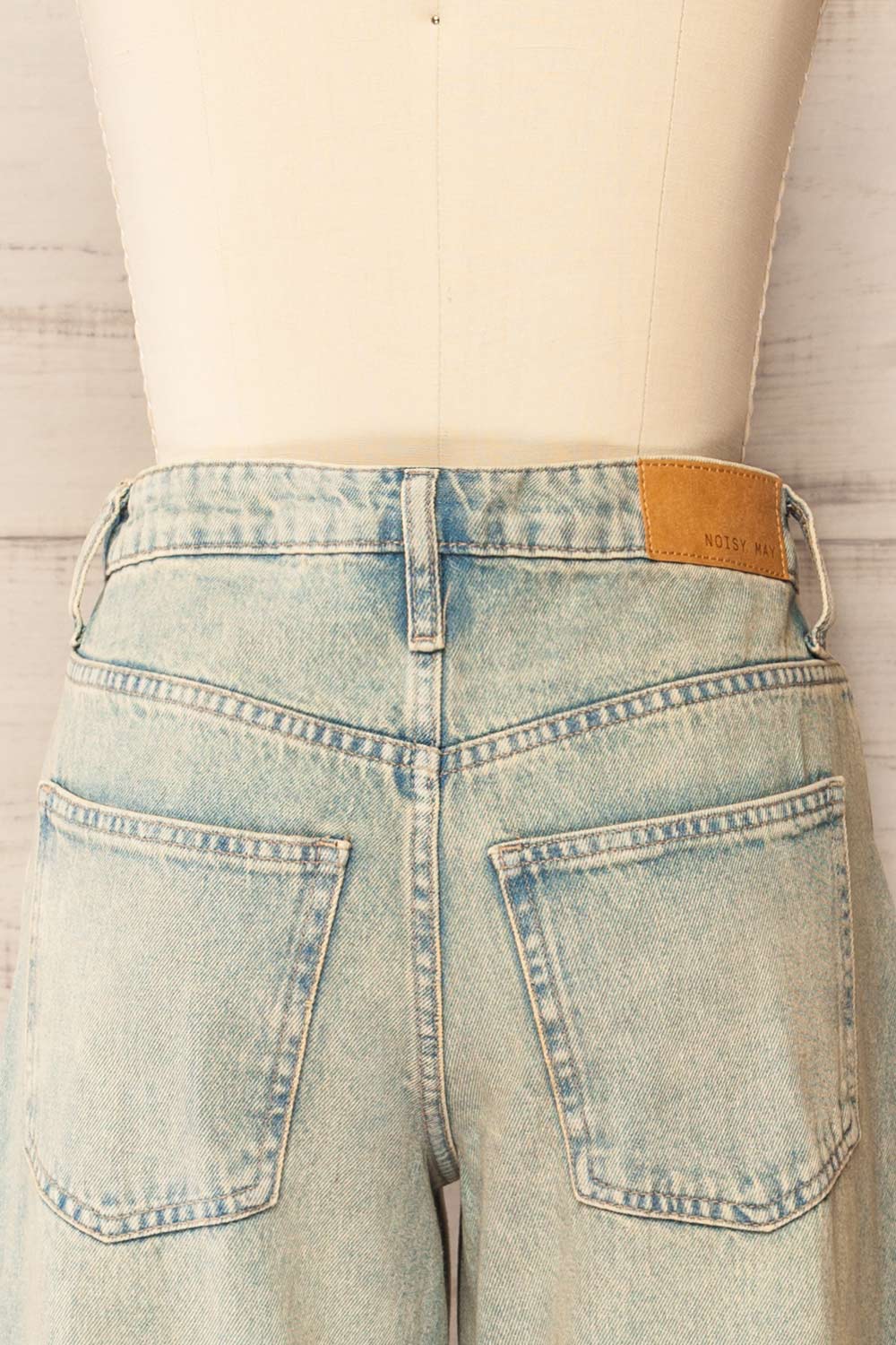 Fresno High-Waisted Faded Jeans | La petite garçonne back