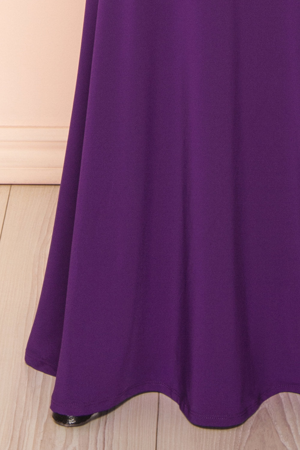 Gabriela Purple Mermaid Dress with Open Back | Boutique 1861 bottom