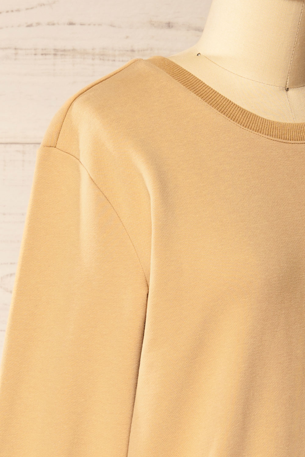 Galway Beige Exclusive La petite garçonne Embroidered Sweatshirt | La petite garçonne side