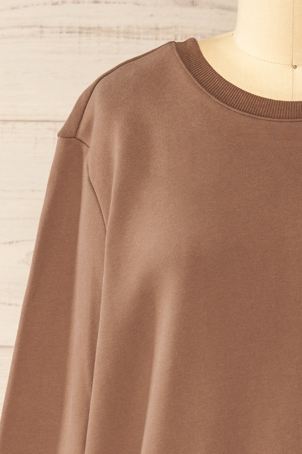 Galway Brown Exclusive La petite garçonne Embroidered Sweatshirt | La petite garçonne front