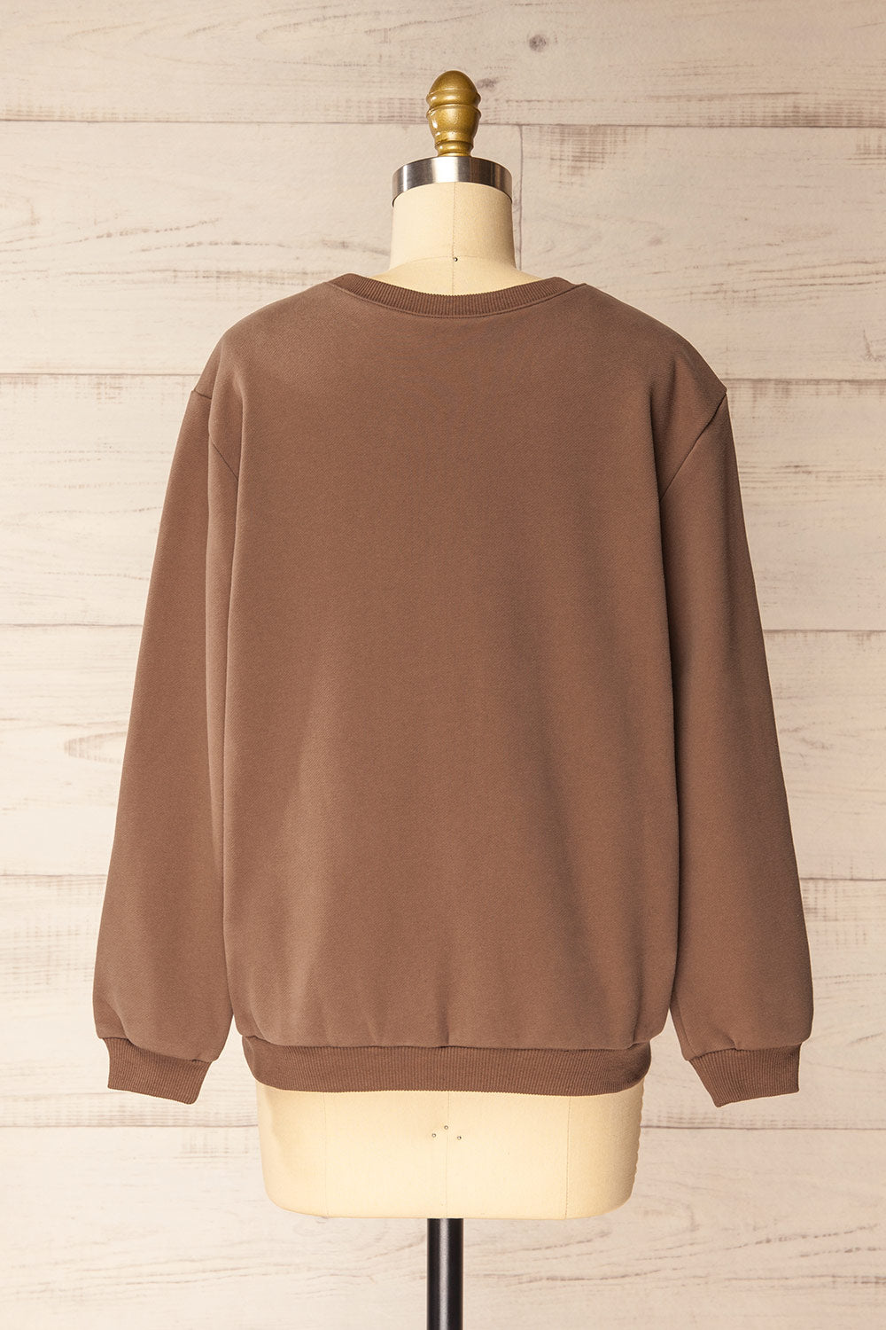 Galway Brown Exclusive La petite garçonne Embroidered Sweatshirt | La petite garçonne back view