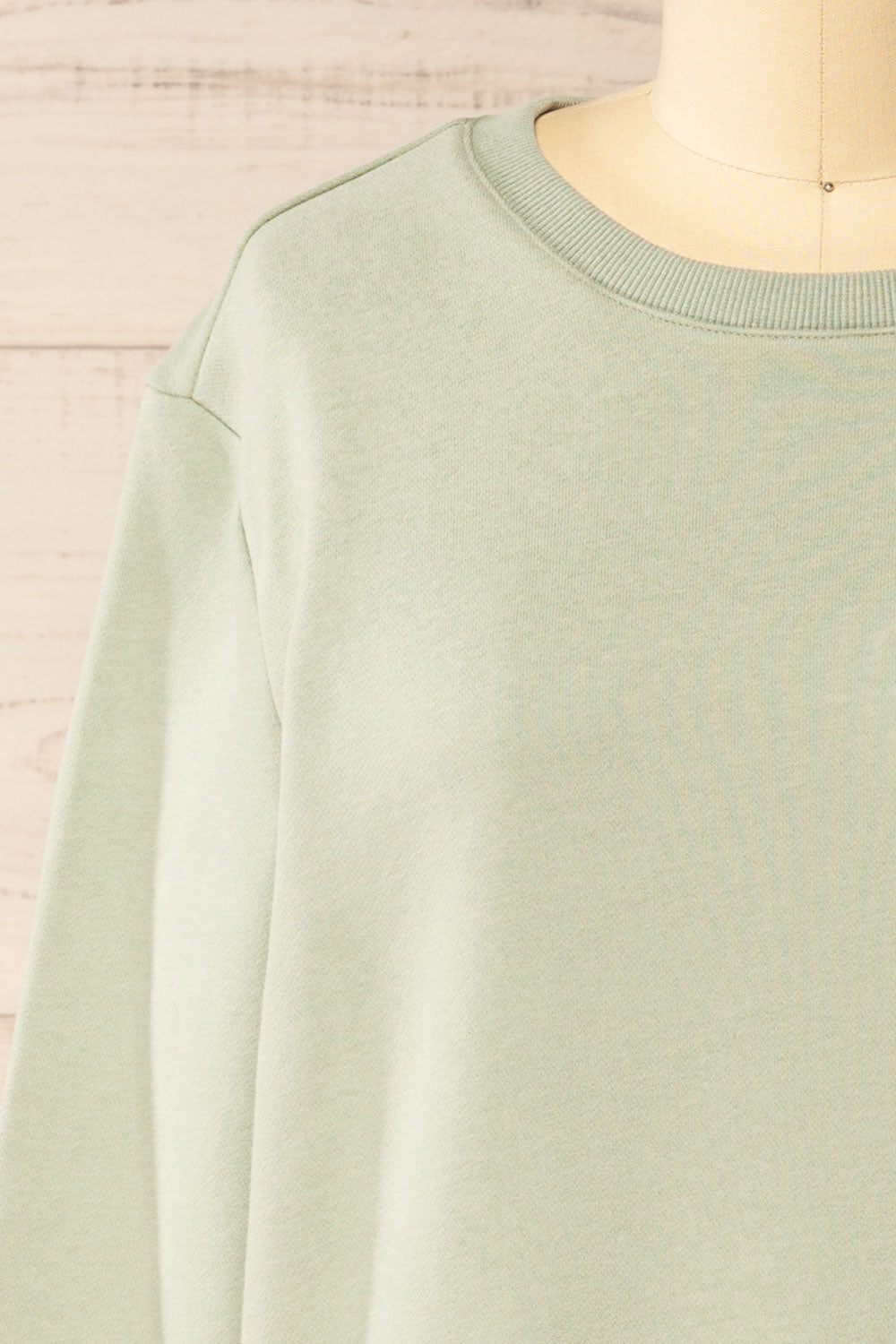 Galway Sage | Exclusive La petite garçonne Embroidered Sweatshirt | La petite garçonne front