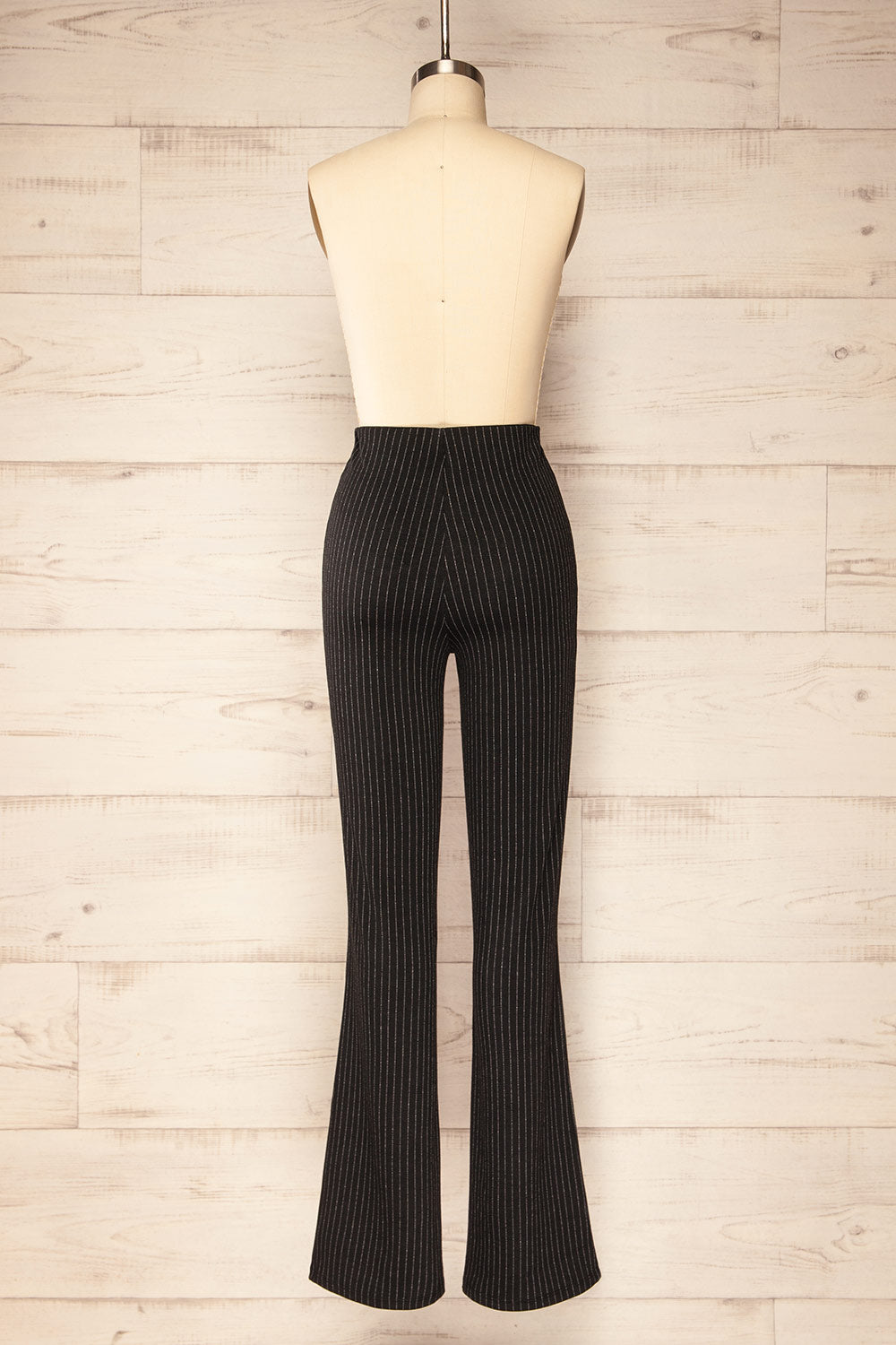 Gamora Stripes High-Waisted Flared Pants | La petite garçonne back view