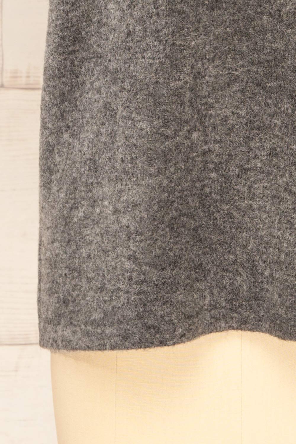 Gaspe Charcoal Soft Knit T-Shirt | La petite garçonne bottom