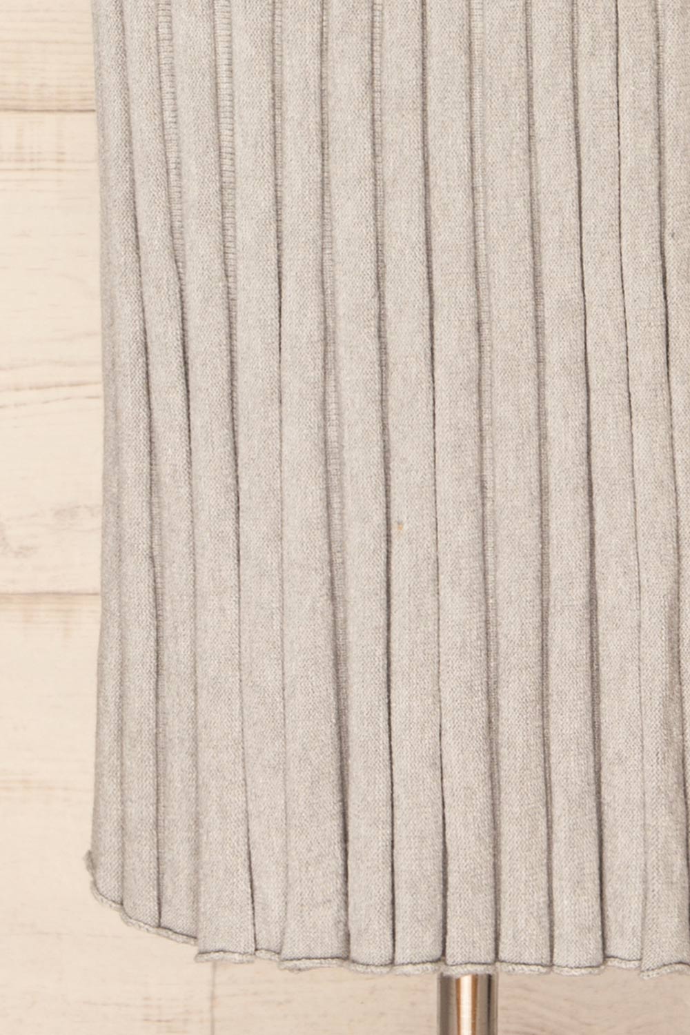 Geneina Long Grey Knitted Skirt | La petite garçonne bottom