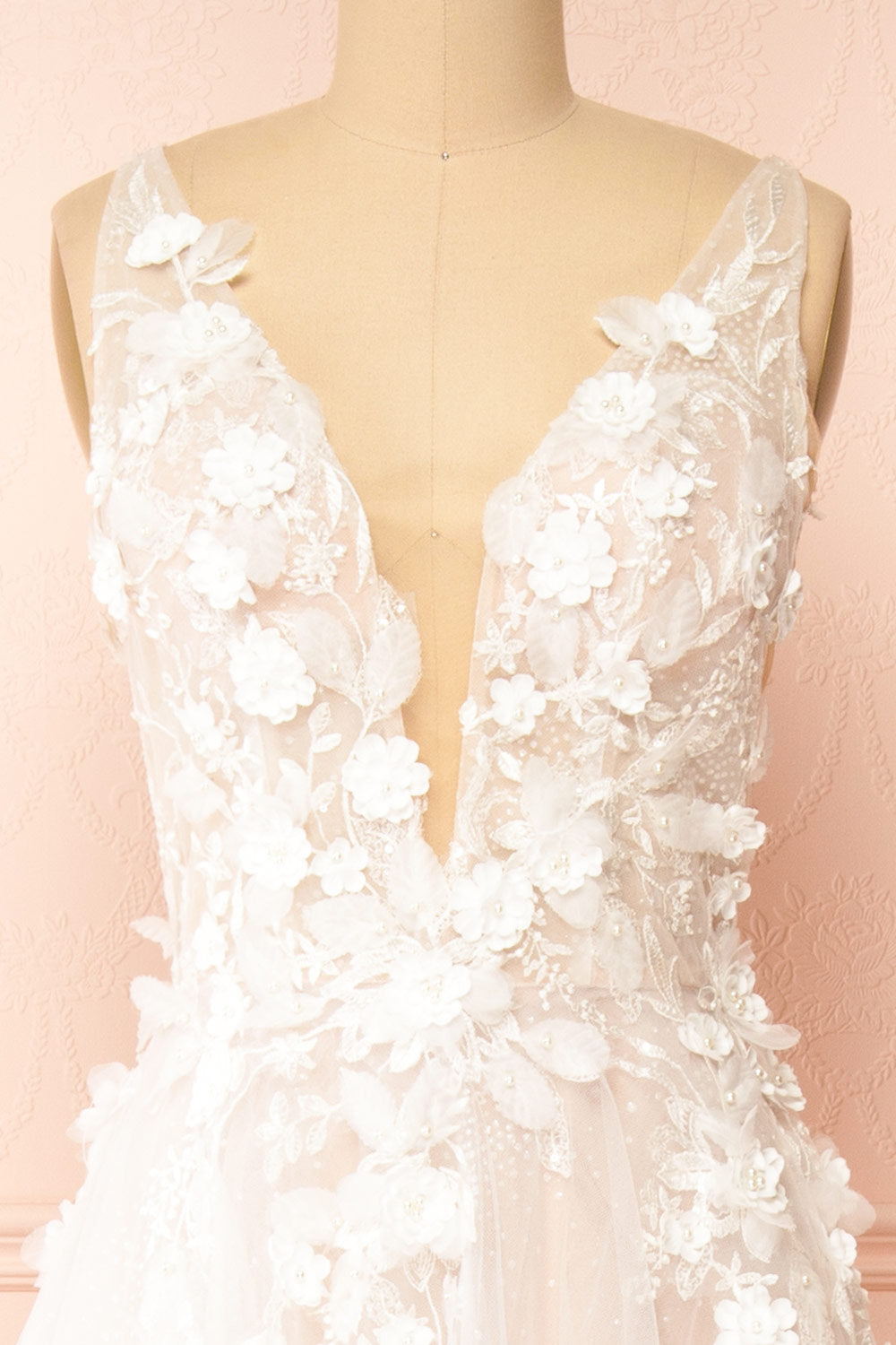 Geneva A-line Tulle Gown w/ Removable Sleeves | Boudoir 1861 front