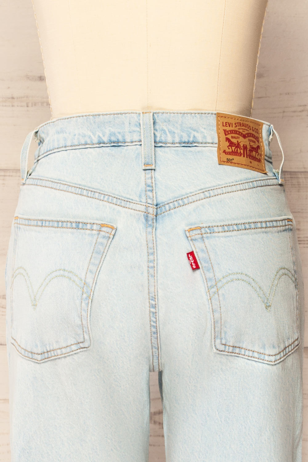 Genoa High Rise Straight Leg Jeans | La petite garçonne back