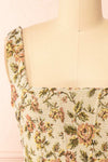 Gysa Short Floral Dress w/ Laced Back | Boutique 1861  front