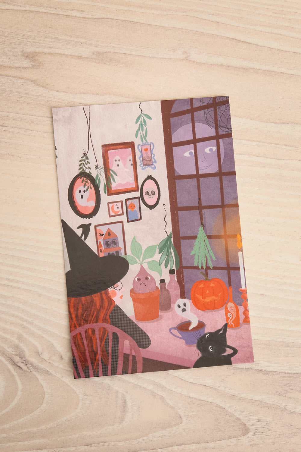 Waiting For Halloween Postcard | Maison garçonne view