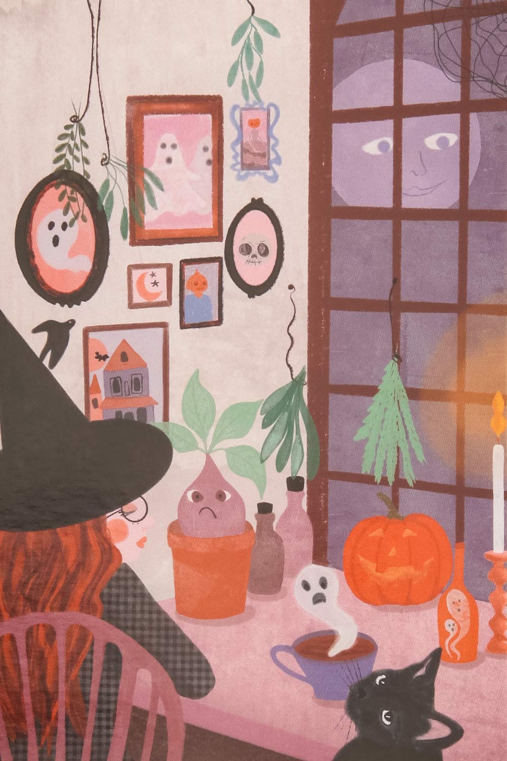 Waiting For Halloween Postcard | Maison garçonne close-up