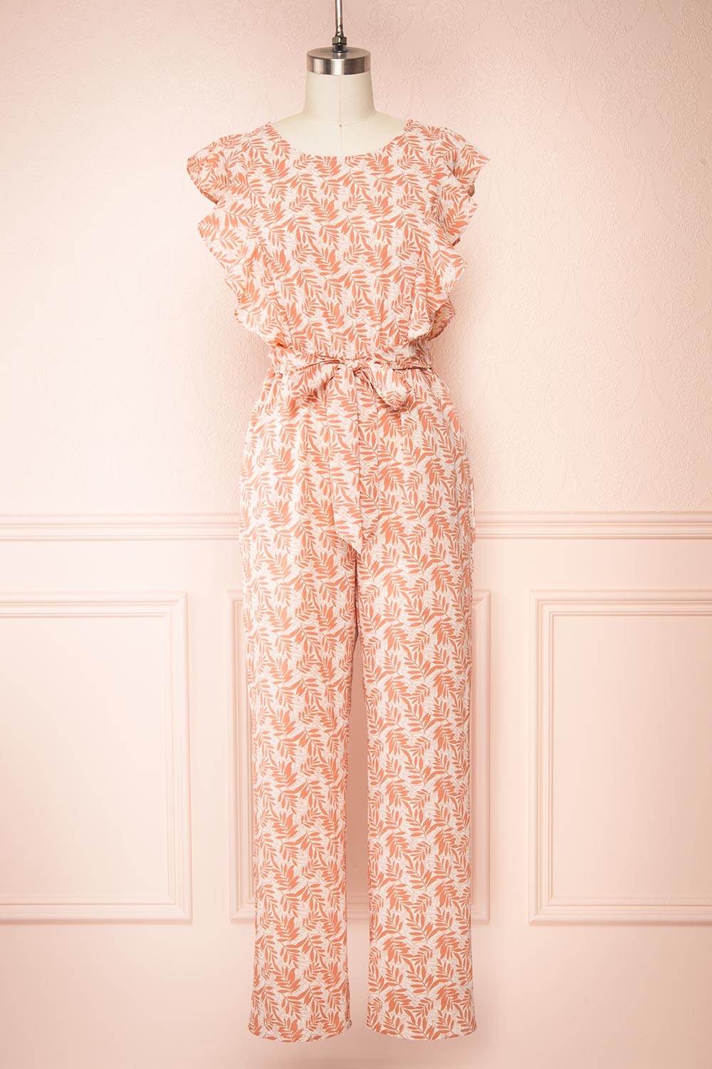 Halvva Sleeveless Jumpsuit w/ Ruffles | Boutique 1861 front view