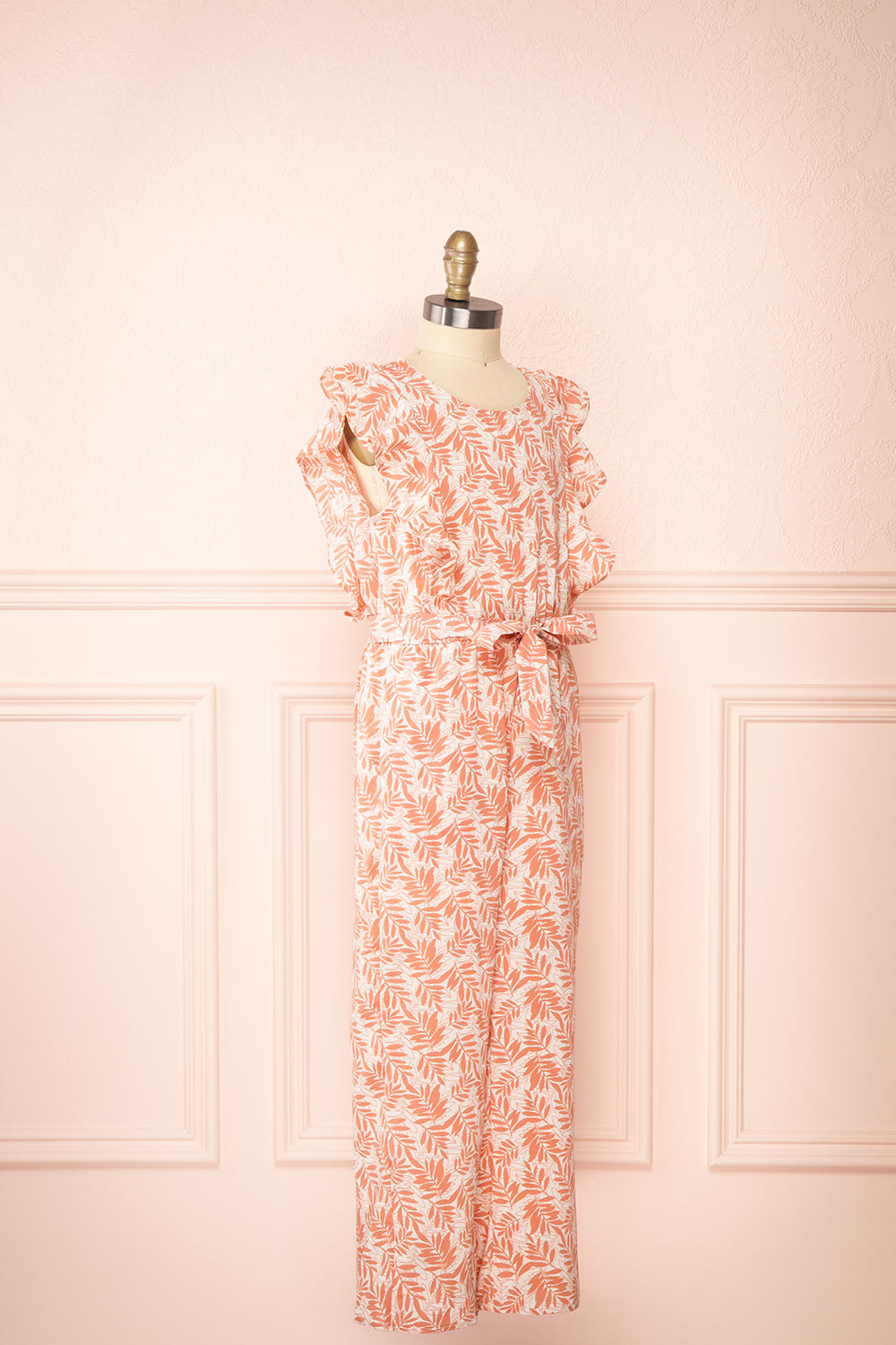 Halvva Mini Sleeveless Jumpsuit w/ Ruffles | Boutique 1861 side view