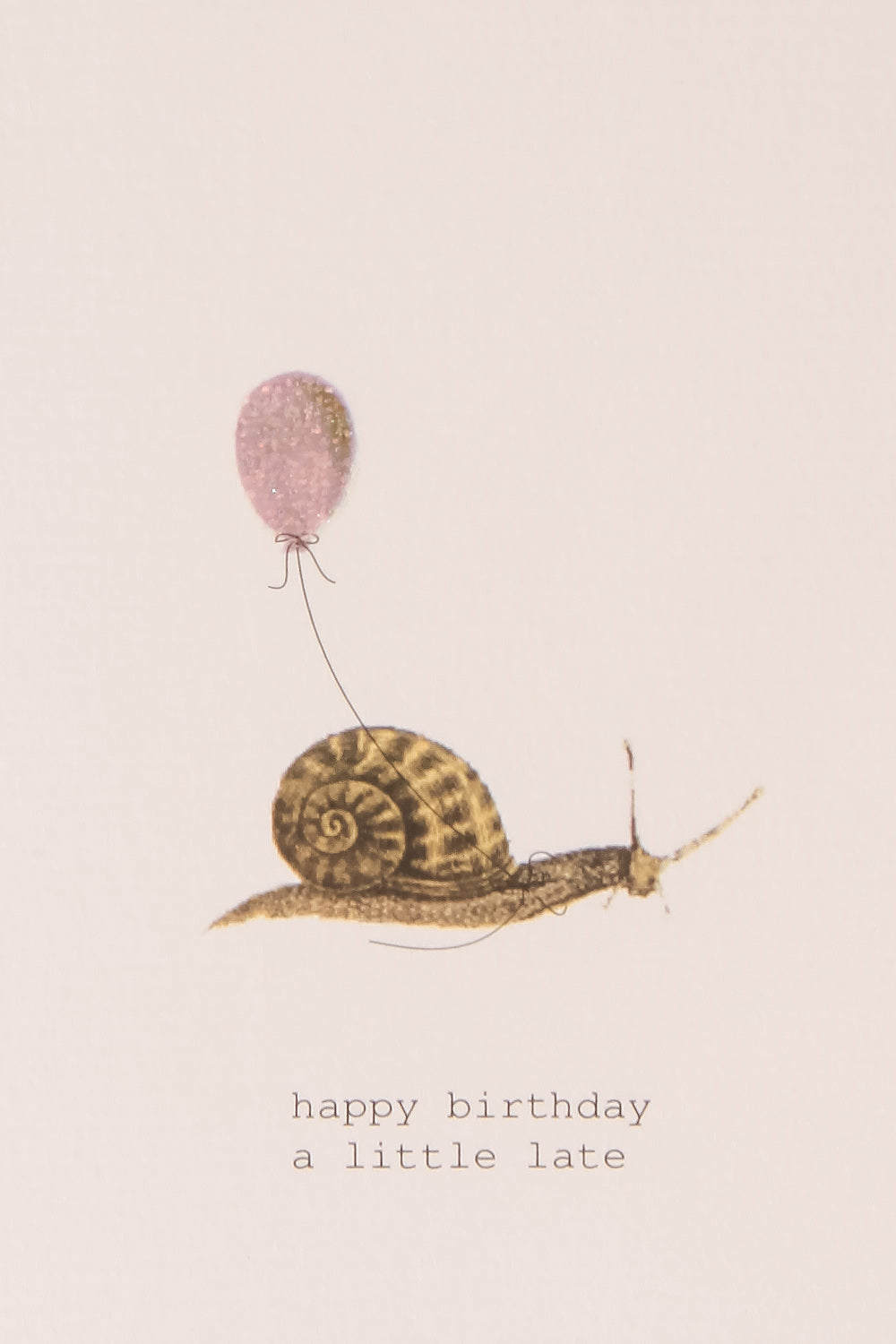 CARTE DE SOUHAITS | HAPPY BIRTHDAY A LITTLE LATE close-up