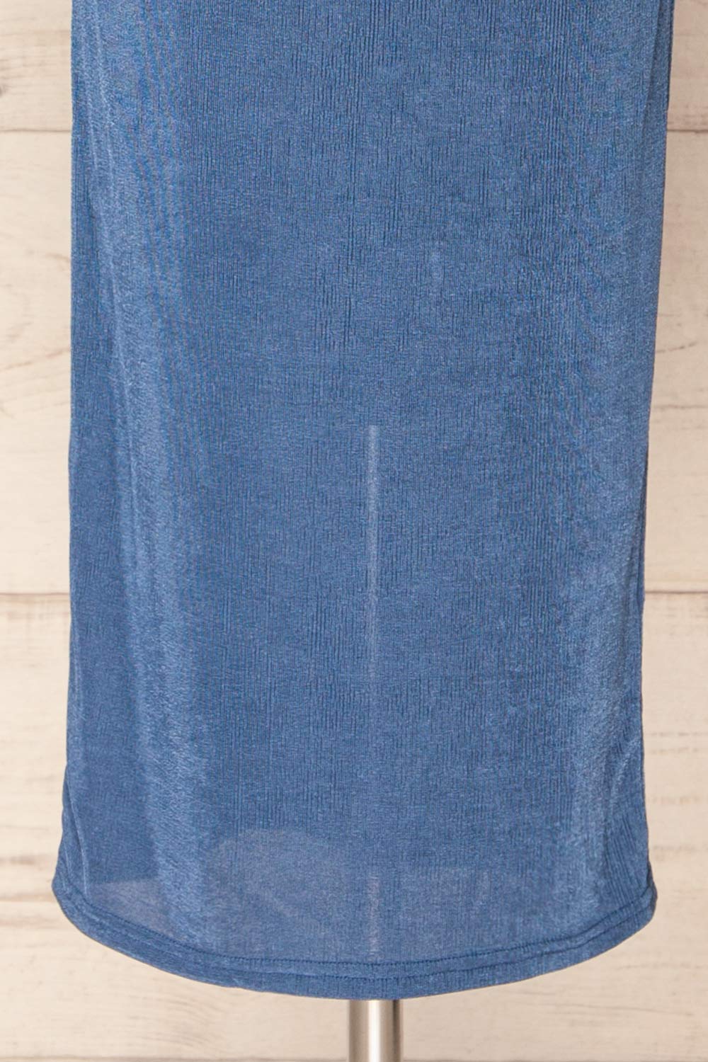 Havana Blue Midi Dress w/ Front Cut-Out | La petite garçonne bottom