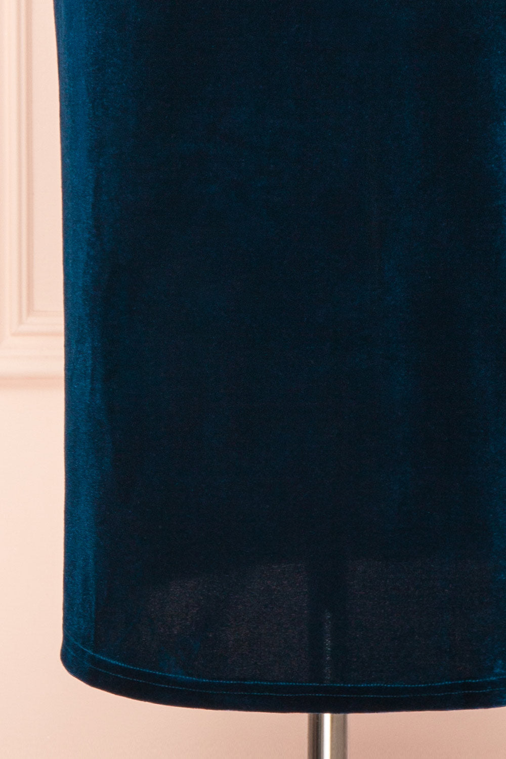 Hesperia Teal Velvet Midi Dress | Boutique 1861 bottom