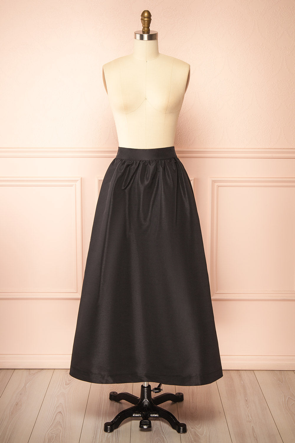 Hestya Long Black Skirt | Boutique 1861 front view