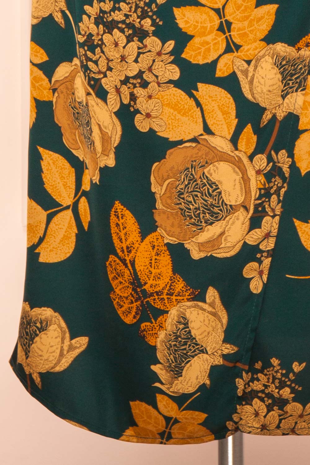 Hinaya Floral Cowl Neck Satin Midi Slip Dress | Boutique 1861 bottom