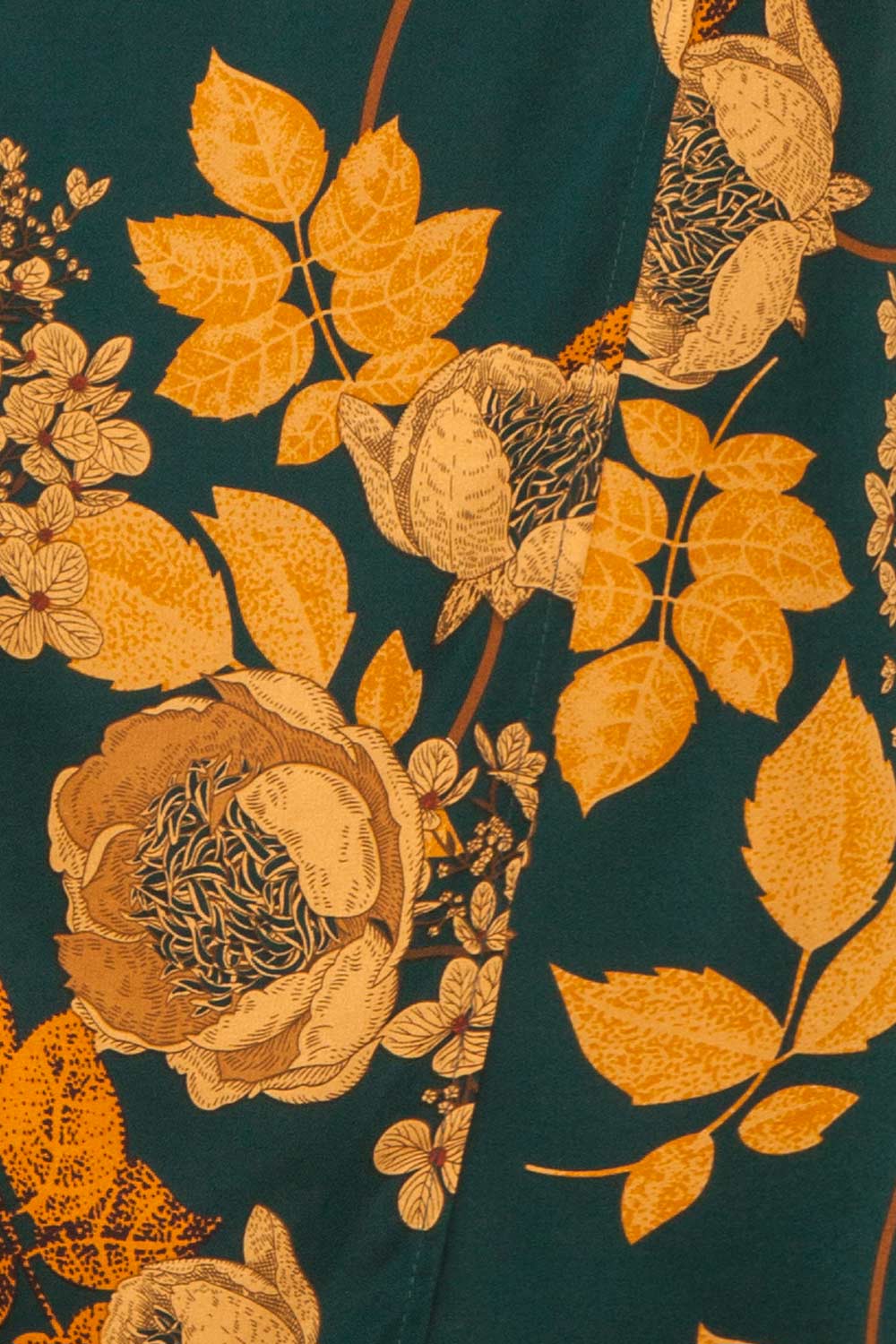 Hinaya Floral Cowl Neck Satin Midi Slip Dress | Boutique 1861 fabric