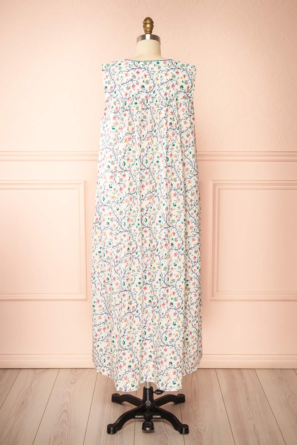 Holland Floral Maxi Nightgown with Crochet Details by April Cornell | Boutique 1861 back view